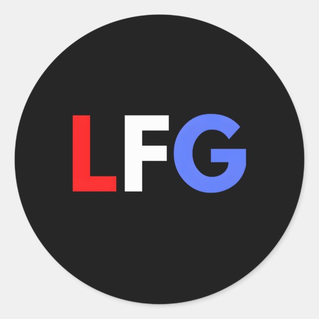 Lfg 'S Soccer Let'S Go Classic Round Sticker (Front)