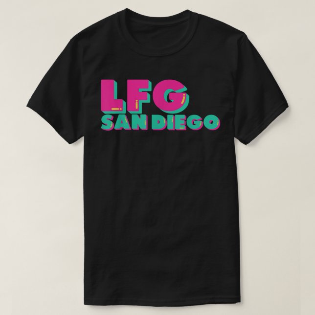 LFGSD Baseball fan San Diego Sports LFG SD  T-Shirt (Design Front)