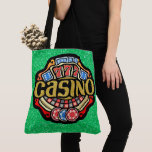 Lg. CASINO Tote - See Back Bag<br><div class="desc">What a great tote to carry all your winnings ... : ) On the back, change the name or delete it. Use the "scale" or - to change the text size. Change the font if you'd like. I hope you love this, and I will have more versions. See my TOTE...</div>