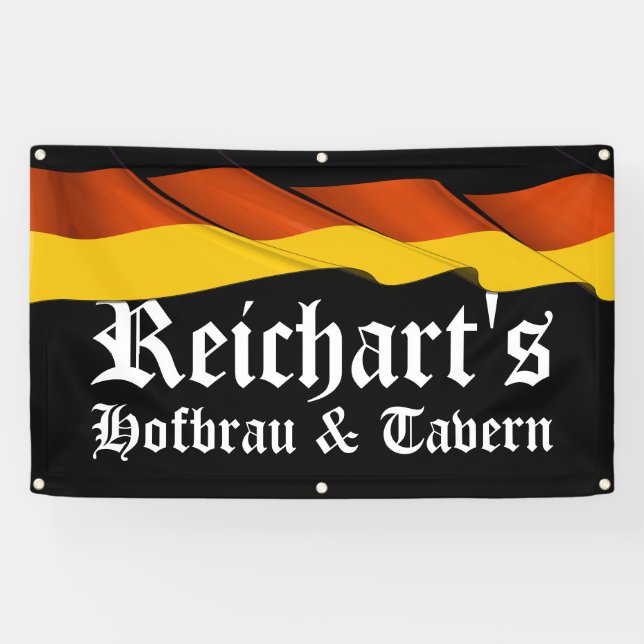 LG German Flag Tavern, Bar, Man Cave Banner (Horizontal)