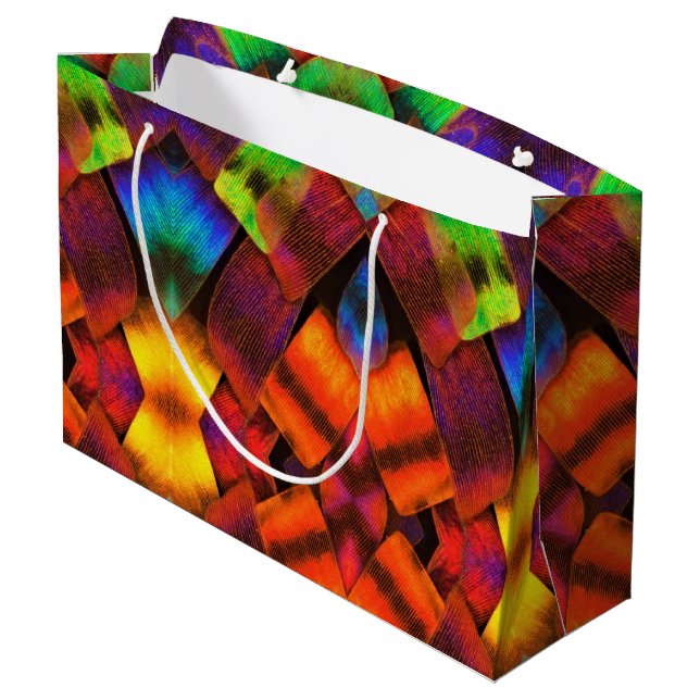 Lg Gift Bag Butterfly Scales (Back Angled)