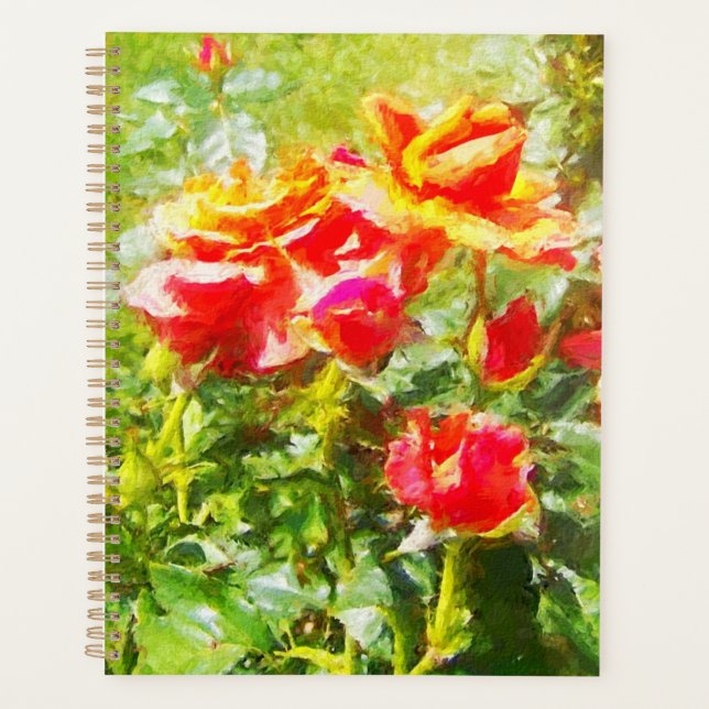 Lg Planner Roses orange (Devant)