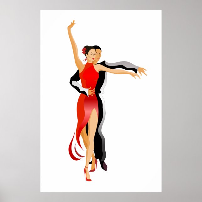 Lg. Rumba Dancers Dance Series Poster (Front)