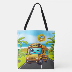 Lg. SO CUTE SCHOOL BUS - See Back - Tote Bag