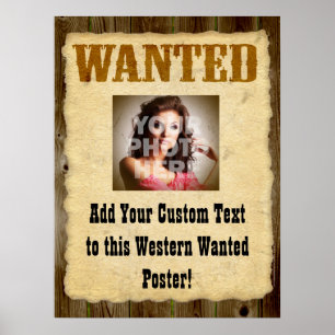 Lg Wanted Poster Old-Time Photo Posters
