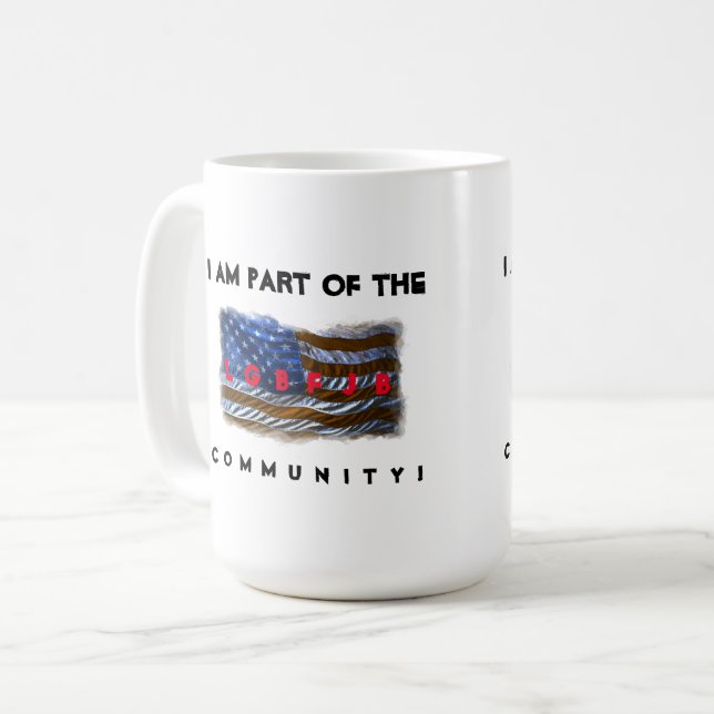 LGBFJB COFFEE MUG (Front Left)