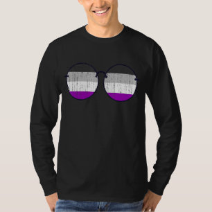 Lgbt Ace Pride Month Asexuality Flag Sunglasses As T-Shirt