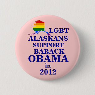 LGBT Alaskans for Obama 2012 2 Inch Round Button