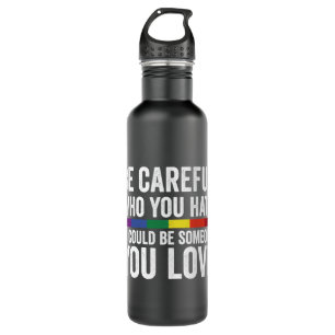 LGBT Ally Awareness LGBTQ Visibility Pride Gay and 710 Ml Water Bottle
