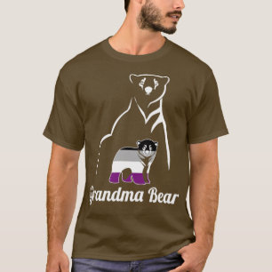 LGBT Asexual Grandma Bear Ace Pride Flag T-Shirt