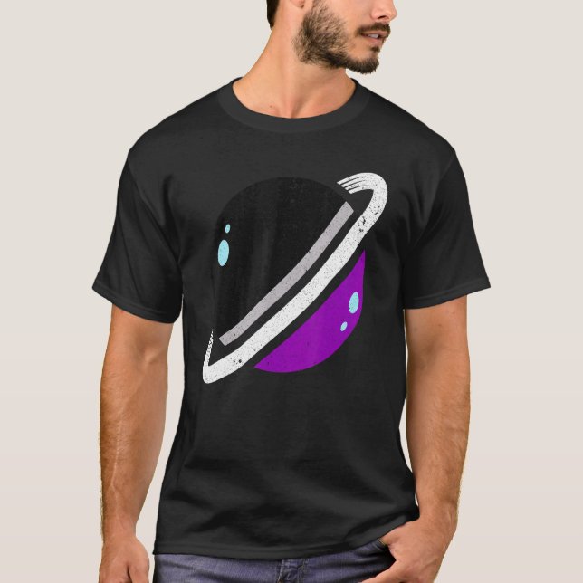 Lgbt Asexuality Flag Pride Saturn Equality Queer A T-Shirt (Front)