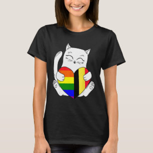LGBT Belgium Cat Ally Animal  Pride Supporter T-Shirt