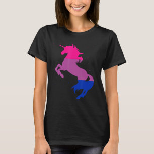 Lgbt Bi Flag Magical Unicorn Bisexuality Queer Bis T-Shirt