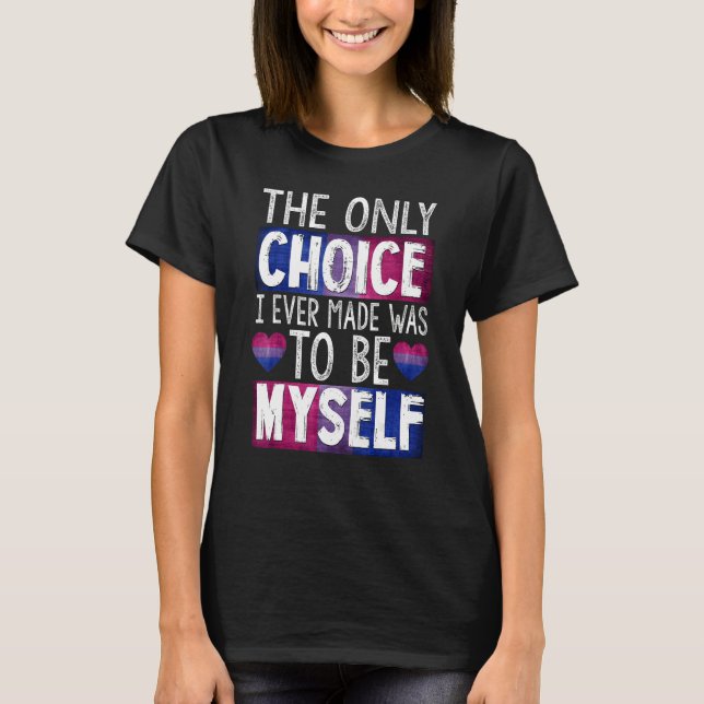 Lgbt Bi Pride Proud Bisexual Bisexuality Flag Bise T-Shirt (Front)