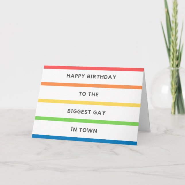 LGBT birthday card - Gay (Front)