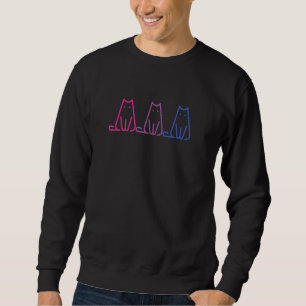 Lgbt Bisexual Bi Pride Cat Purride Sweatshirt
