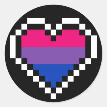 LGBT bisexual pride pixel art