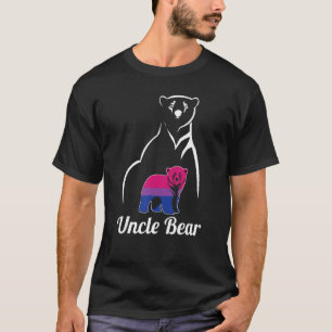 Lgbt Bisexual Uncle Bear Bi Pride Flag T-Shirt