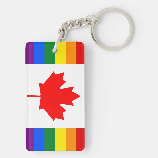 LGBT Canada Keychain (Back)