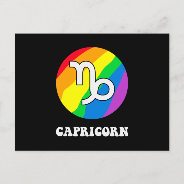 Lgbt Capricorn Postcard (Front)