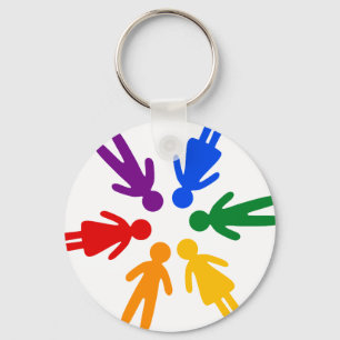 lgbt circle keychain