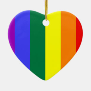 LGBT Colours Ceramic Ornament