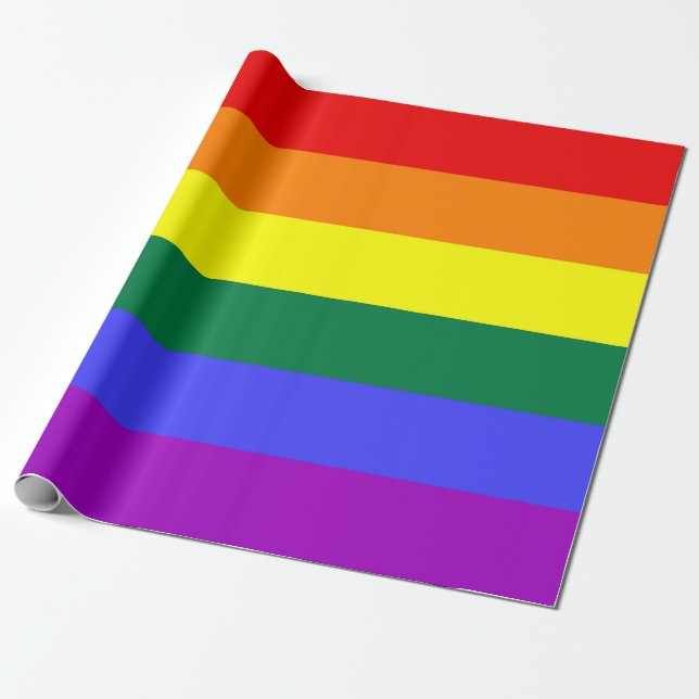 LGBT Colours Wrapping Paper (Unrolled)