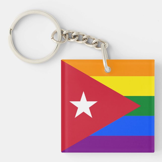 LGBT Cuba Keychain (Front)