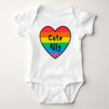 LGBT Cute Ally | Rainbow Pride Heart Pride Baby |