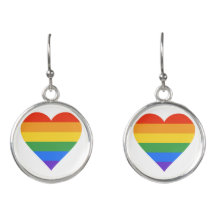 LGBT design earrings