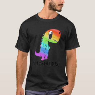 LGBT Dinosaur Rex Gay Pride Dino Allysaurus Rainbo T-Shirt