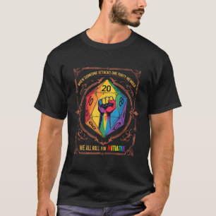 Lgbt Dnd Shirt When Someone Attacks One Party Memb
