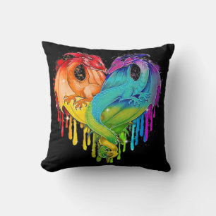 LGBT Dragon Throw Pillow