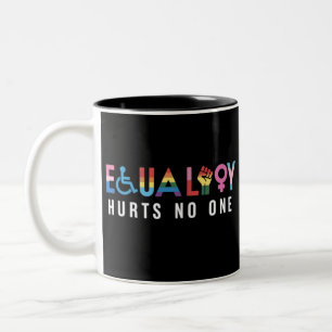 Lgbt Equality Hurts No One Pride Human Rights Two-Tone Coffee Mug