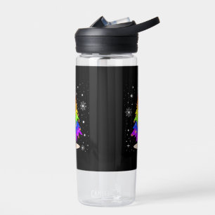 LGBT Flag Christmas Tree Merry Christmas Gay LGBT Water Bottle