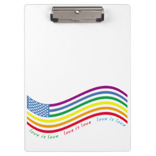 LGBT flag Clipboard