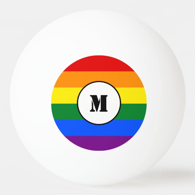 LGBT flag Drawstring Backpack Ping Pong Ball (Front)