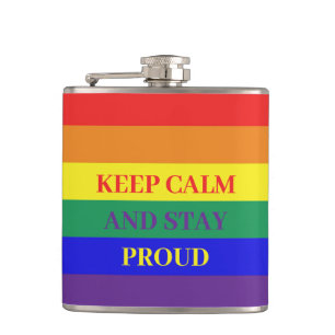 LGBT Flag Flask