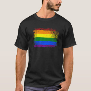 LGBT Flag Gay Lesbian Transgender Pride Rainbow Fl T-Shirt