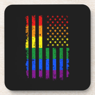 LGBT Flag Gay Pride Month Transgender Coaster