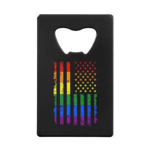 LGBT Flag Gay Pride Month Transgender Credit Card Bottle Opener