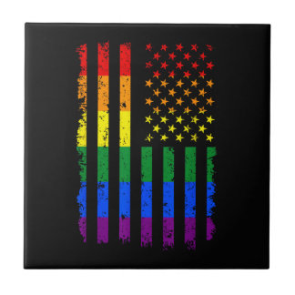 LGBT Flag Gay Pride Month Transgender Tile