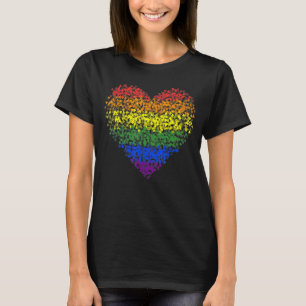 Lgbt Flag Heart Pride Month Gay Lesbian Bisexual T T-Shirt
