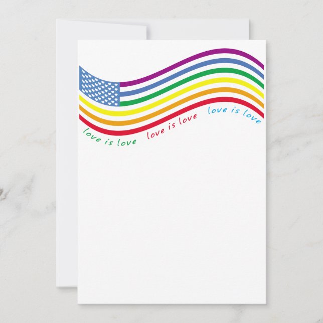 LGBT flag Invitation (Front)