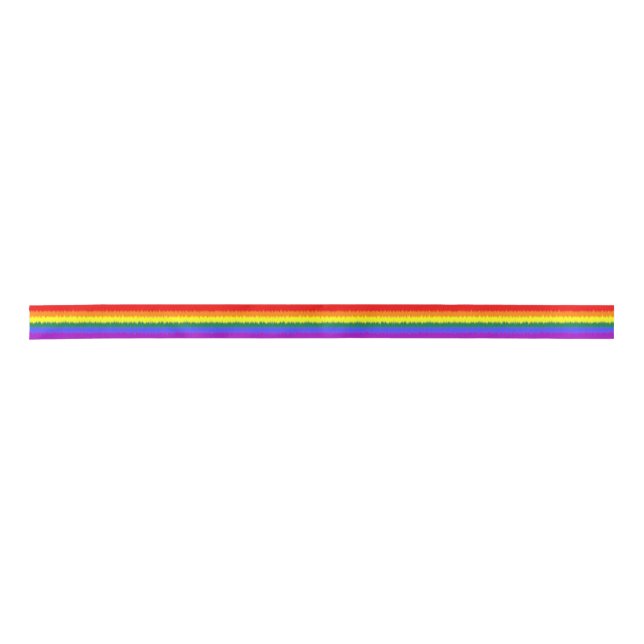 LGBT+ Flag Ribbon Satin Ribbon (Front)