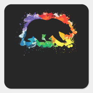 LGBT Flag Sounds Gay I am In  Copy Square Sticker