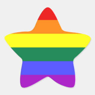 LGBT Flag Star Sticker