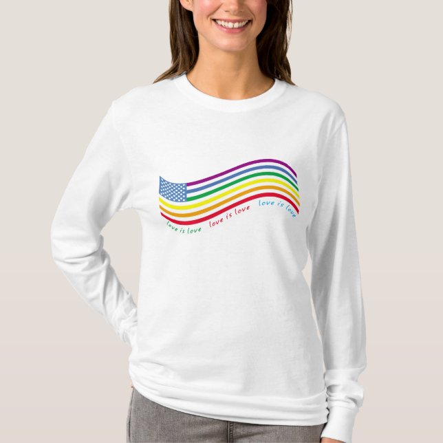 LGBT flag T-Shirt (Front)