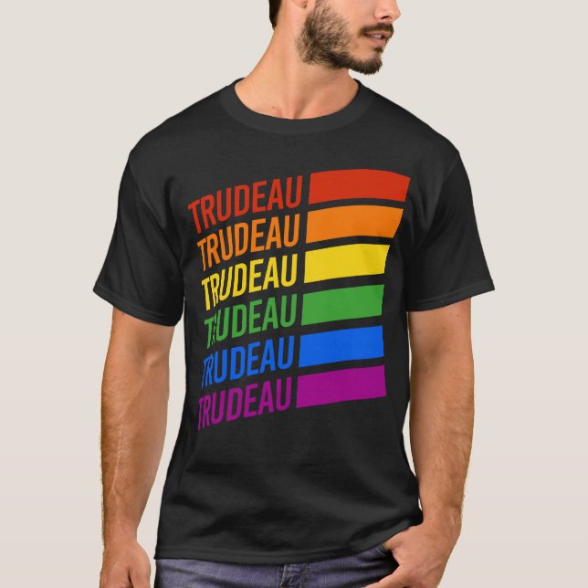 LGBT for Justin Trudeau T-Shirt (Front)