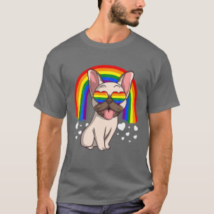 LGBT French Bulldog Dog Gay Pride Rainbow Frenchie T-Shirt